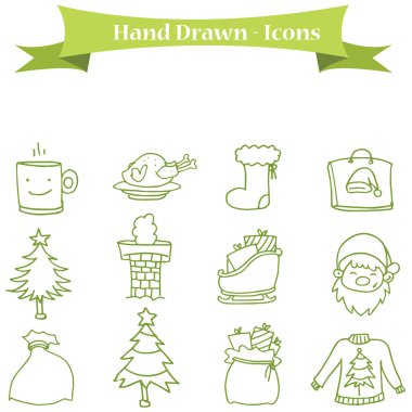 Noel simgesi koleksiyonu ayarla