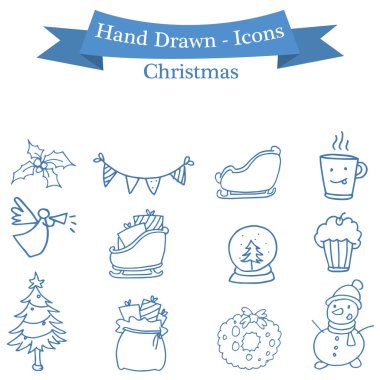 Stok Noel simgeler koleksiyonu ayarla