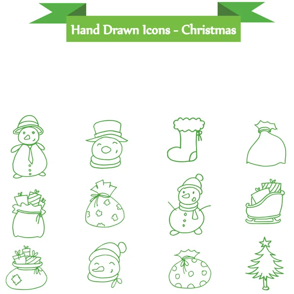 Tatil ve Christmas Icons set