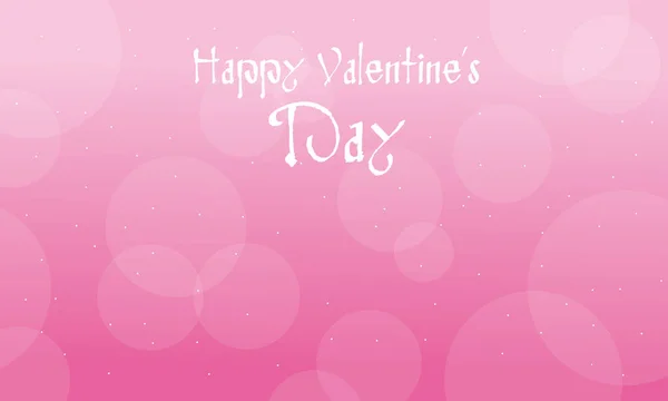Dag van de gelukkige Valentijnskaart met een roze achtergrond — Stockvector