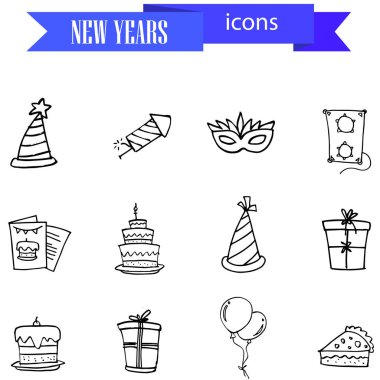 El çizmek simgesi yeni yıl