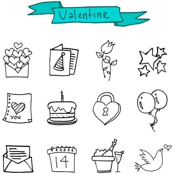 Element Valentinstag der Ikonen — Stockvektor
