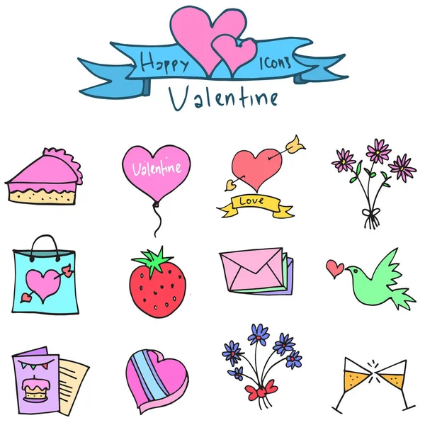 Vector art of valentine element — Stock Vector