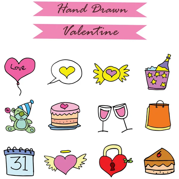 Element valentine vector art collection — Stock Vector