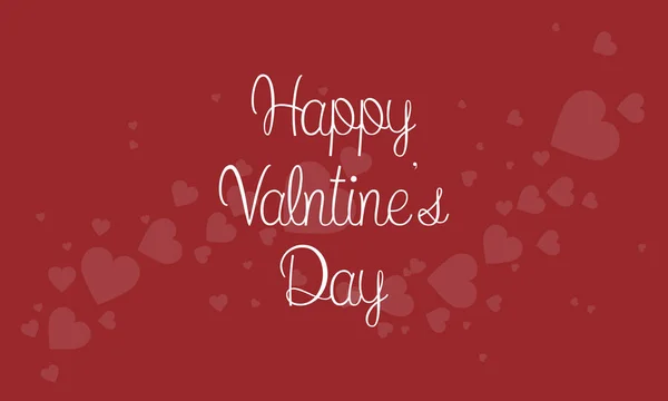 Valentine tema på röd bakgrund — Stock vektor