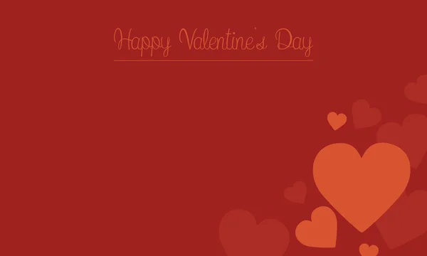On red backgrounds Valentine day card — Stock Vector