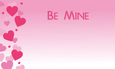 Benim pembe arka Valentine tema üzerinde olması