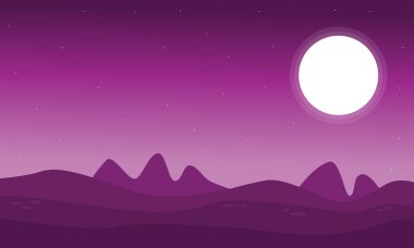 Uzay çöl manzara vektör sanat