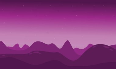 Cansız yatay, dağ vektör