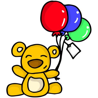 Ayı ile balon topluluğu