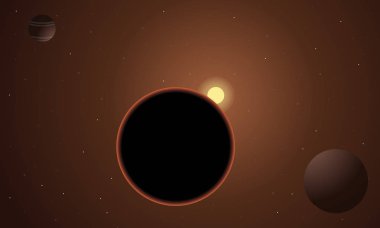 Gezegen ve gösterilen tüm onlar güzellik güneş