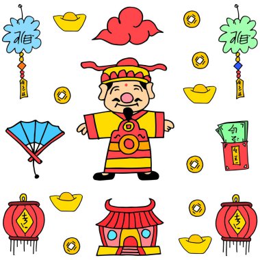 Çin yeni yıl kutlama doodle