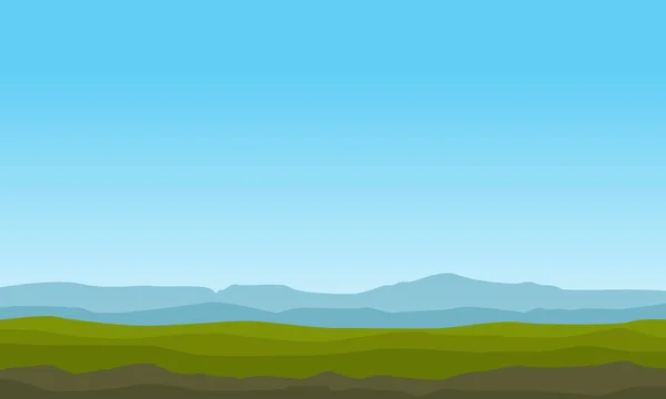 Paysage de milieux de montagne vecteur — Image vectorielle