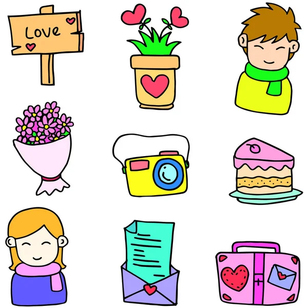 Doodles nesne love Tema