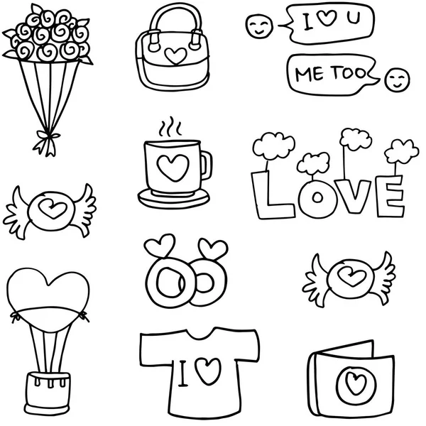 Tatlı nesne el Doodle çizmek