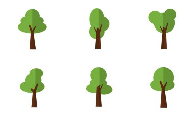 Ağaç vektör sanat kümesi