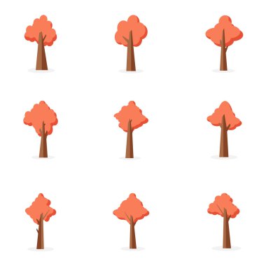 Set ağaç çeşitli koleksiyonu