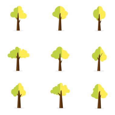 Ağaç vektör çizim nesnesi ayarla