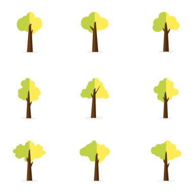 Ağaç dekorasyon için kümesi