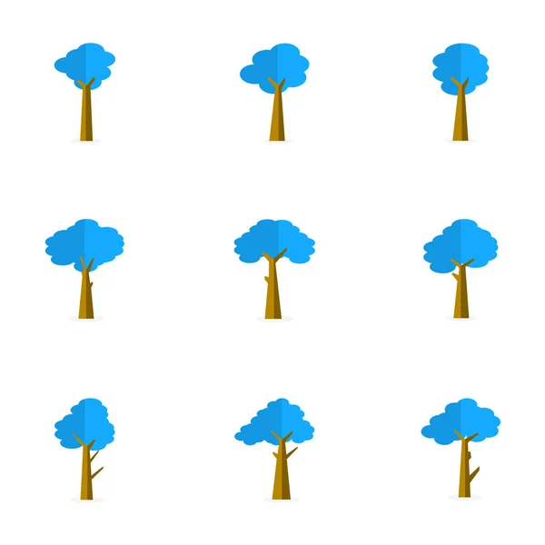 Illustration av träd som vektor — Stock vektor