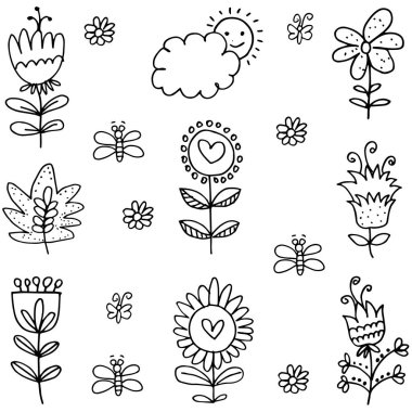 Vektör sanat bahar el ile beraberlik