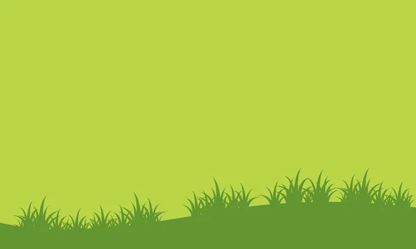 Paisaje de verde colina primavera — Vector de stock