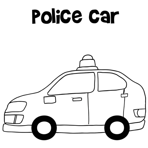 Αστυνομία αυτοκινήτου διάνυσμα τέχνη εικόνα — Διανυσματικό Αρχείο