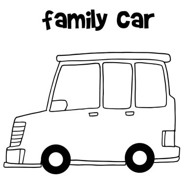 El ile aile otomobili vektör çizmek