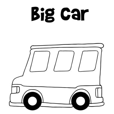 Büyük araba el çizmek