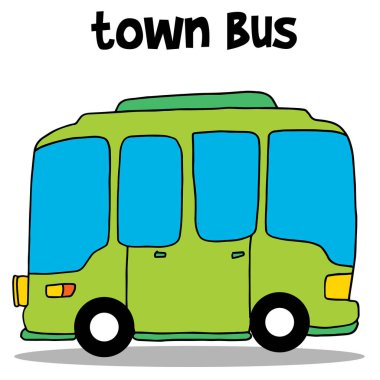 Şehir otobüs vektör Trnsportation