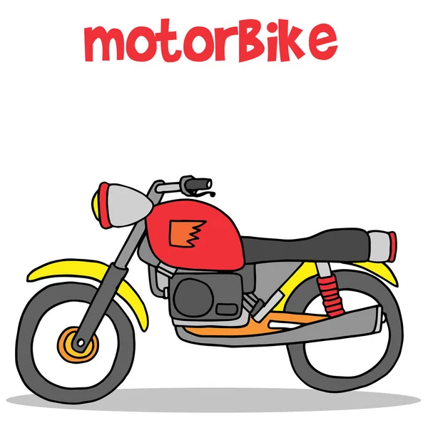 矢量艺术插画的摩托车 — 图库矢量图片