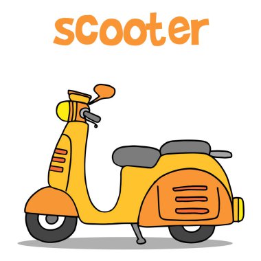 Scooter el ile karikatür çizmek