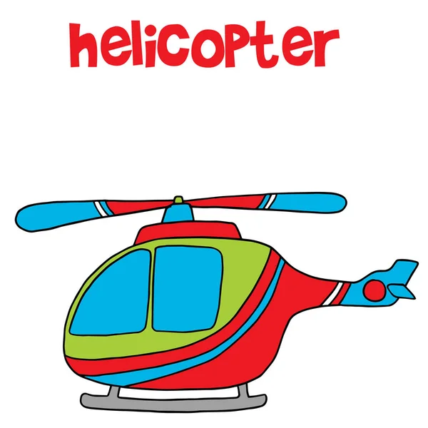 Transport helikopterem Kreskówki dla dzieci — Wektor stockowy