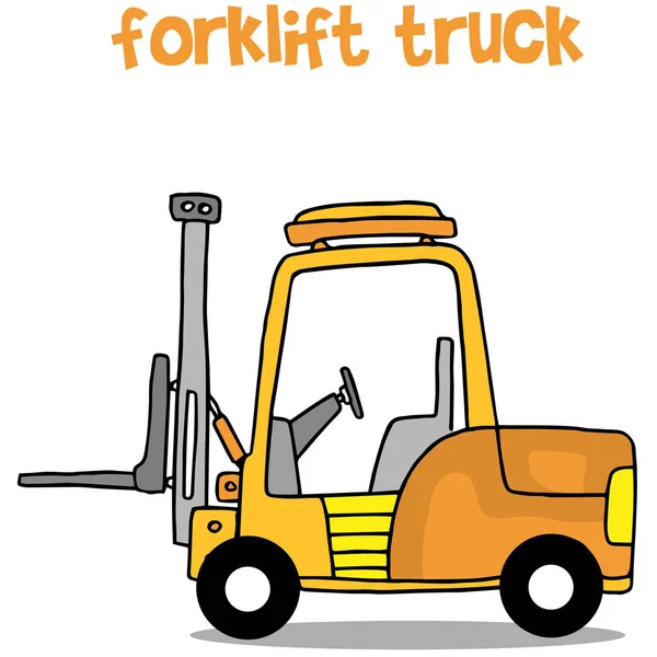 フォーク リフト トラック輸送のコレクション — ストックベクタ