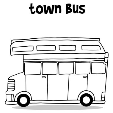 Ulaşım şehir otobüs toplama