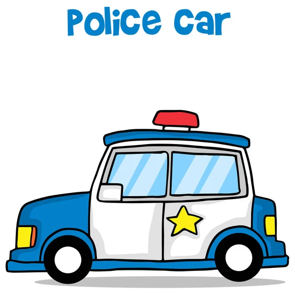 Kolekcja policji samochód transport — Wektor stockowy