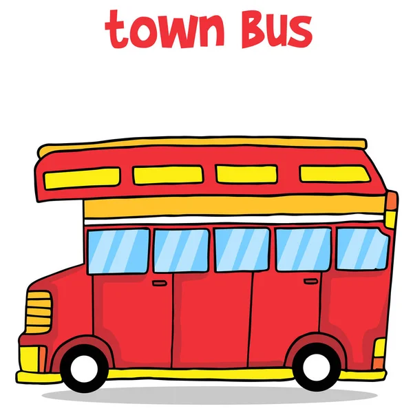 Vetor de ilustração do ônibus da cidade — Vetor de Stock