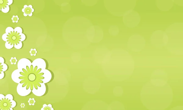 Tema de estilo primavera de fondo de flor — Vector de stock