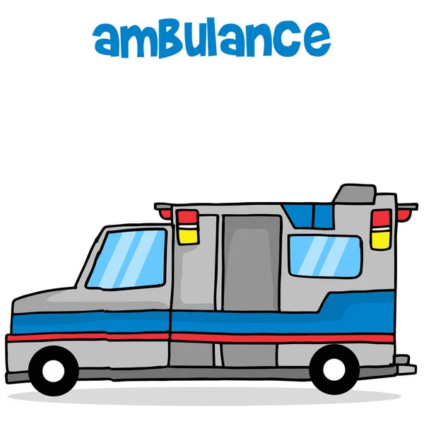 Ambulance vervoer cartoon design vector — Stockvector