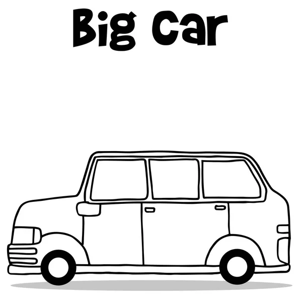 Transport samling av stor bil — Stock vektor