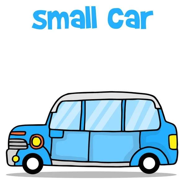 Transporte de colecção de carros pequenos — Vetor de Stock