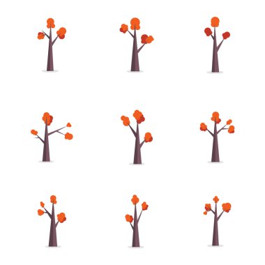 Set ağaç çeşitli koleksiyonu