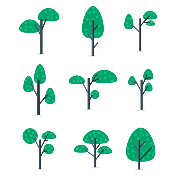 Illustration du style de l'arbre — Image vectorielle