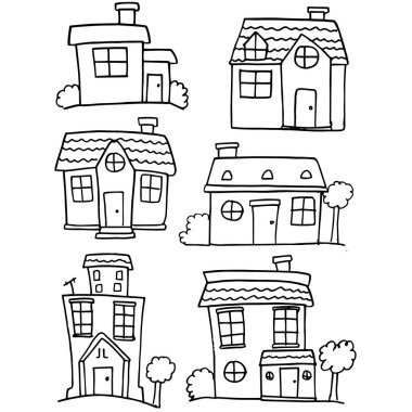 House set el çeşitli çizmek