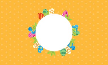 Paskalya Tema çerçeve çizimi