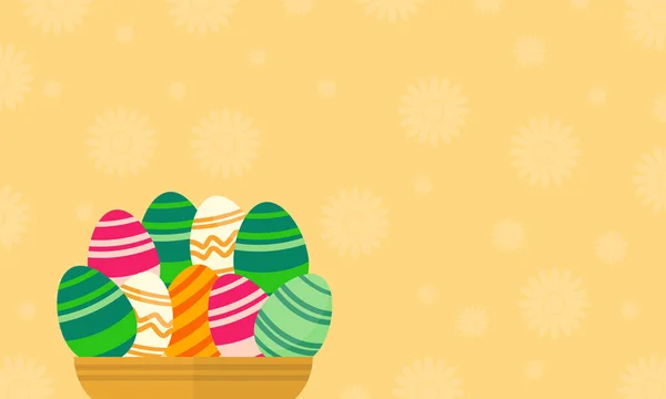 Vetor de ilustração de fundos de ovos de Páscoa — Vetor de Stock