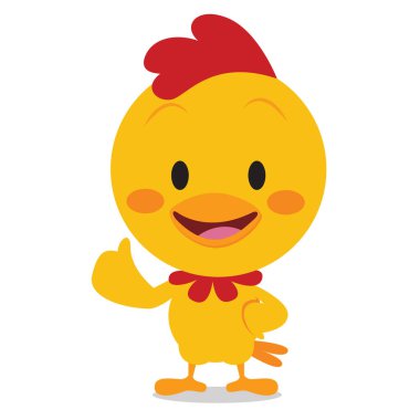 Tatlı sarı tavuk vektör sanat
