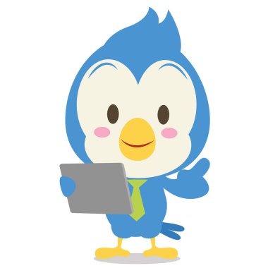 Mavi jay tablet karakteri ile