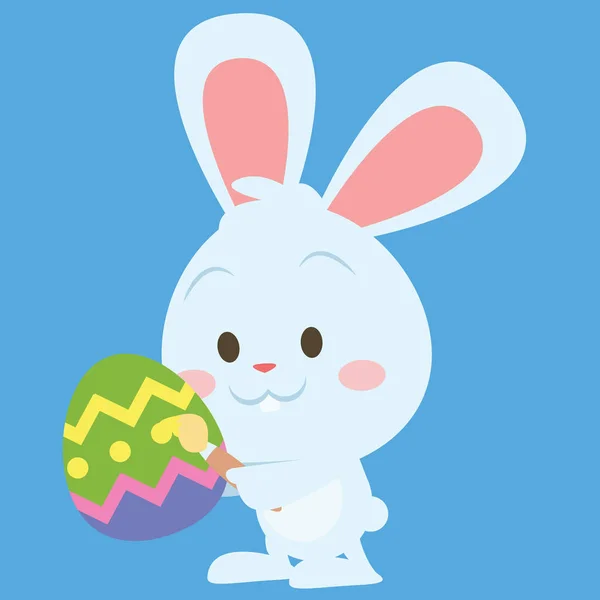 Happy easter thème avec lapin — Image vectorielle