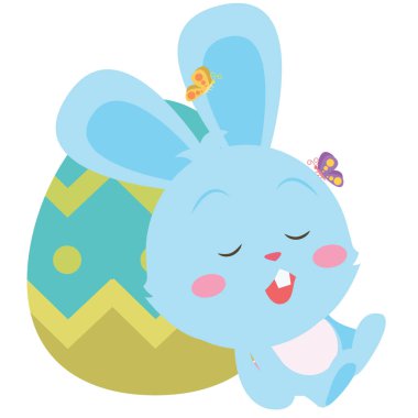 Bunny yumurta karakter uyku